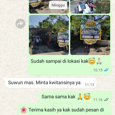 Pengiriman Papan Bunga Duka Majir Kutoarjo